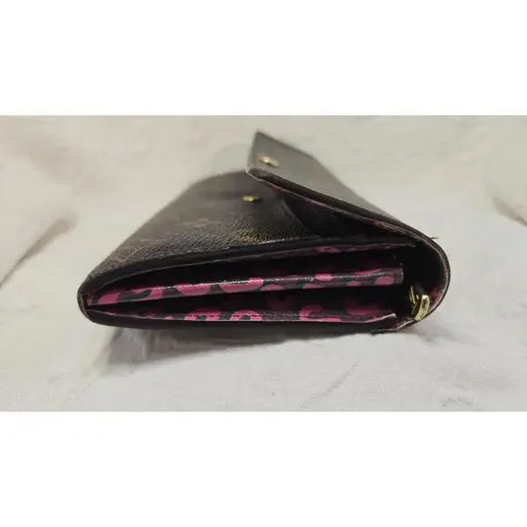 Louis Vuitton Monogram Sarah Wallet – Limited Edition Leopard Print Interior